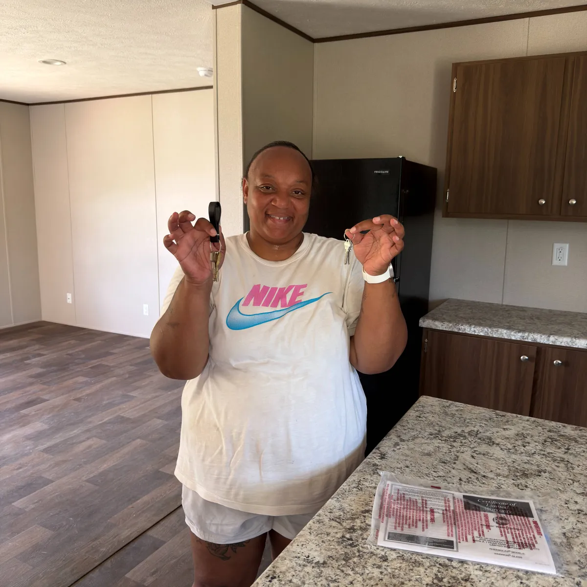 Tashena S. welcome home image