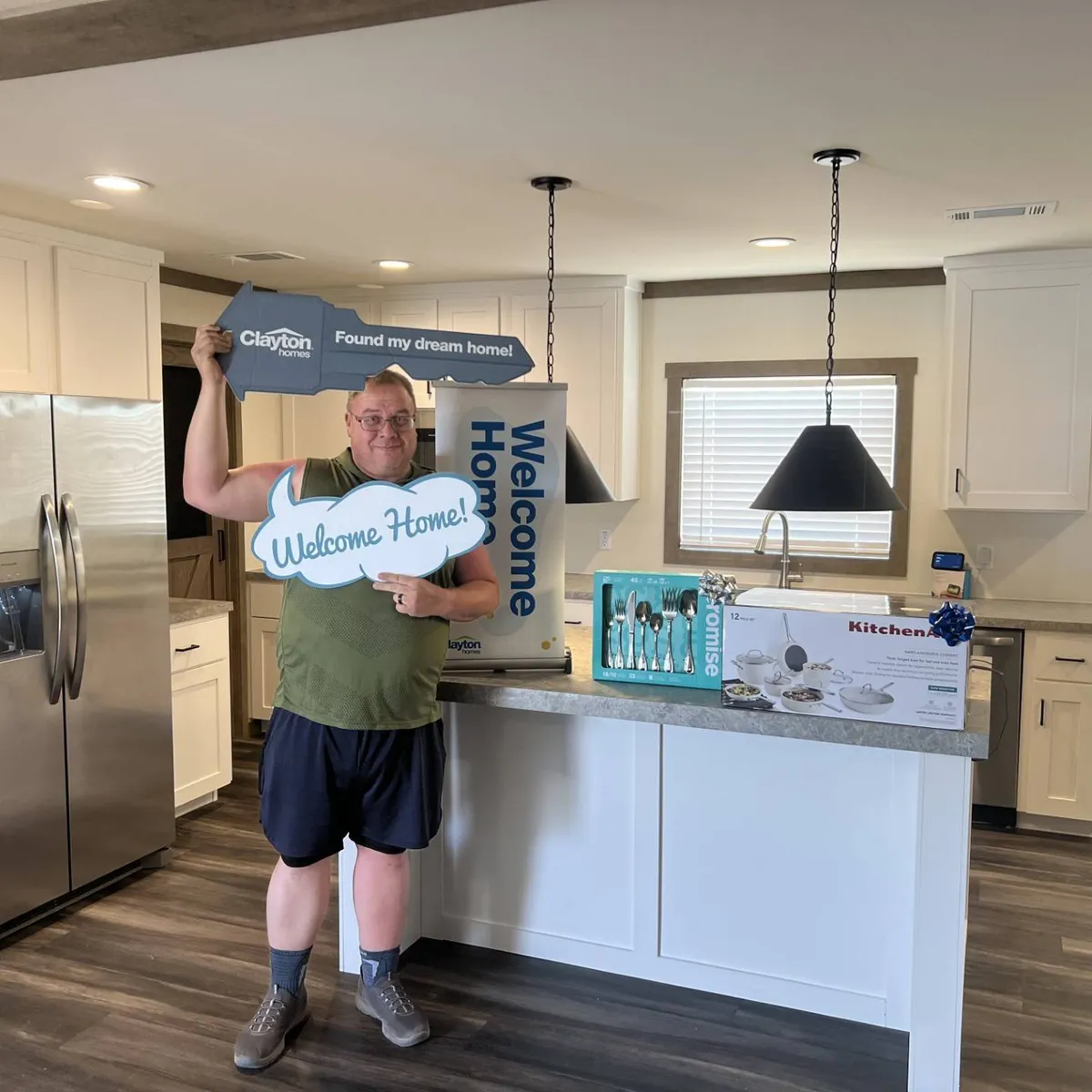 Arthur F. welcome home image