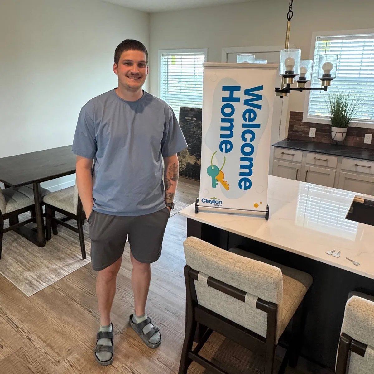 JOHN B. welcome home image