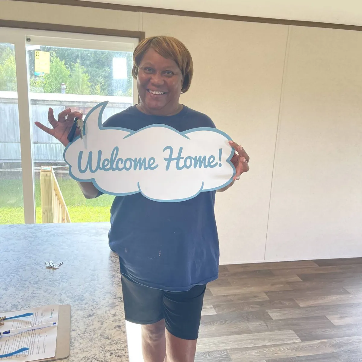 Toni T. welcome home image