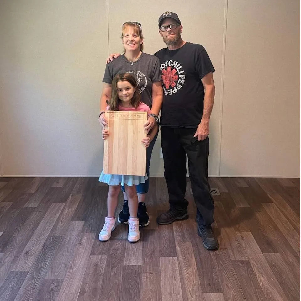 RONALD A. welcome home image