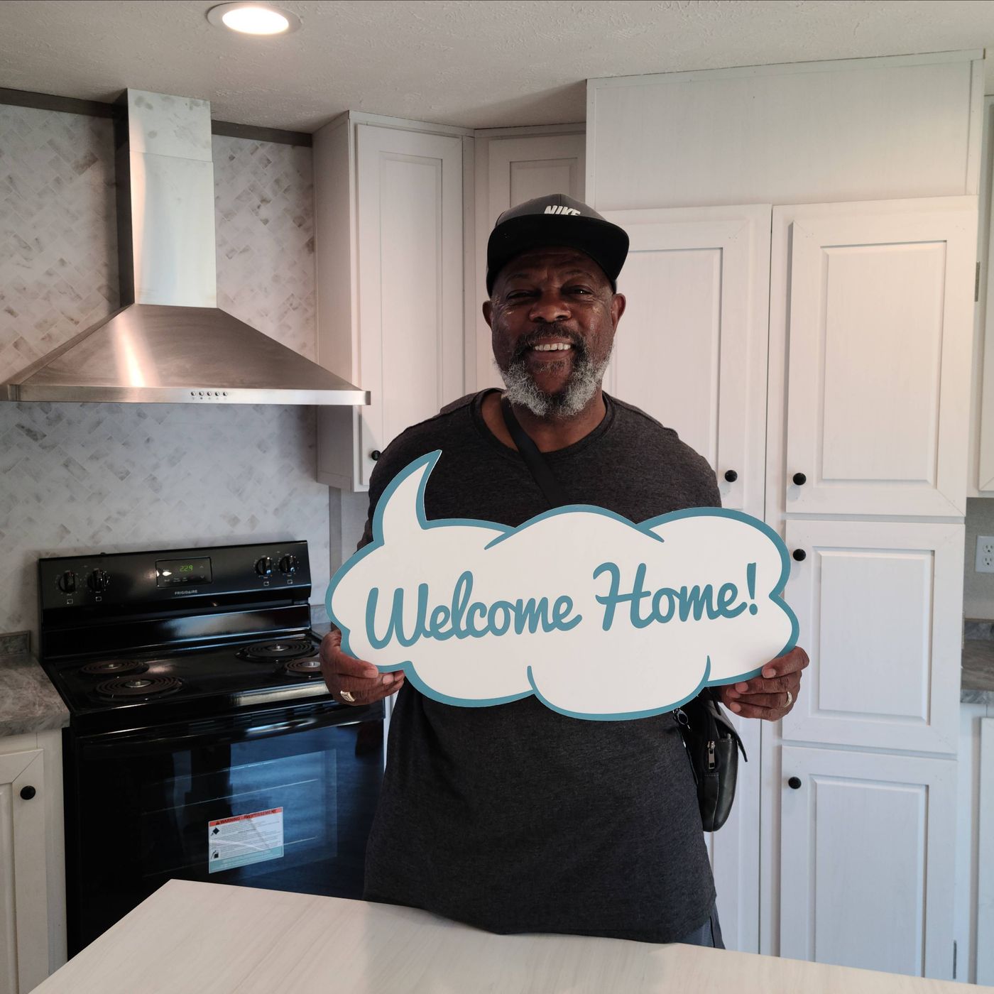 CLARENCE J. welcome home image