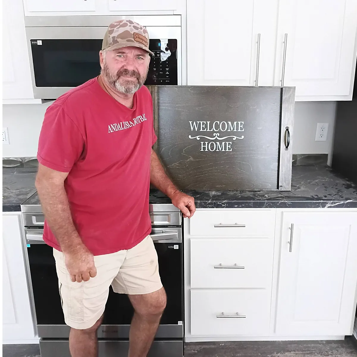 JAMES P. welcome home image