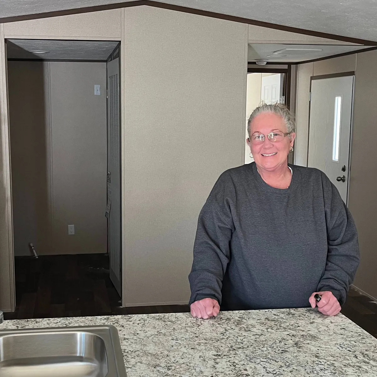 Frances A. welcome home image