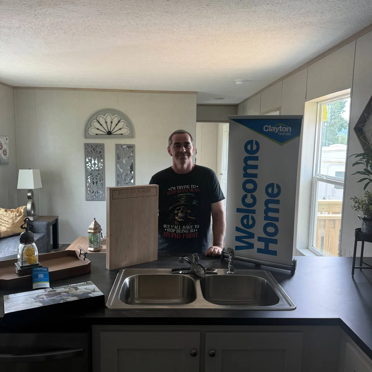 CHAD E. welcome home image