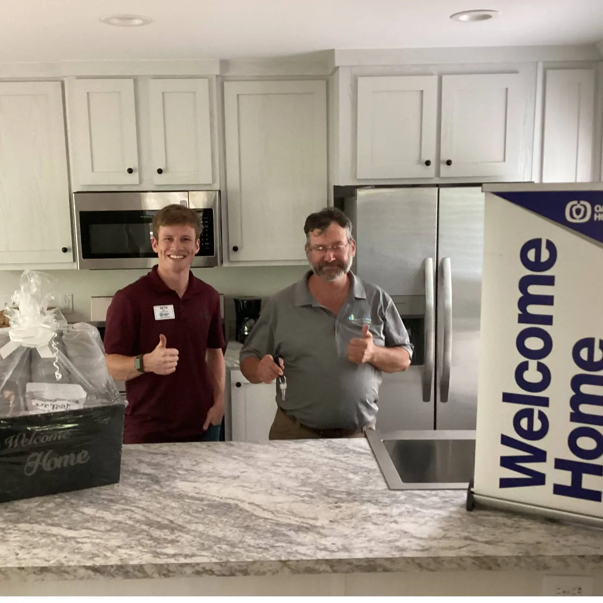 AARON R. welcome home image