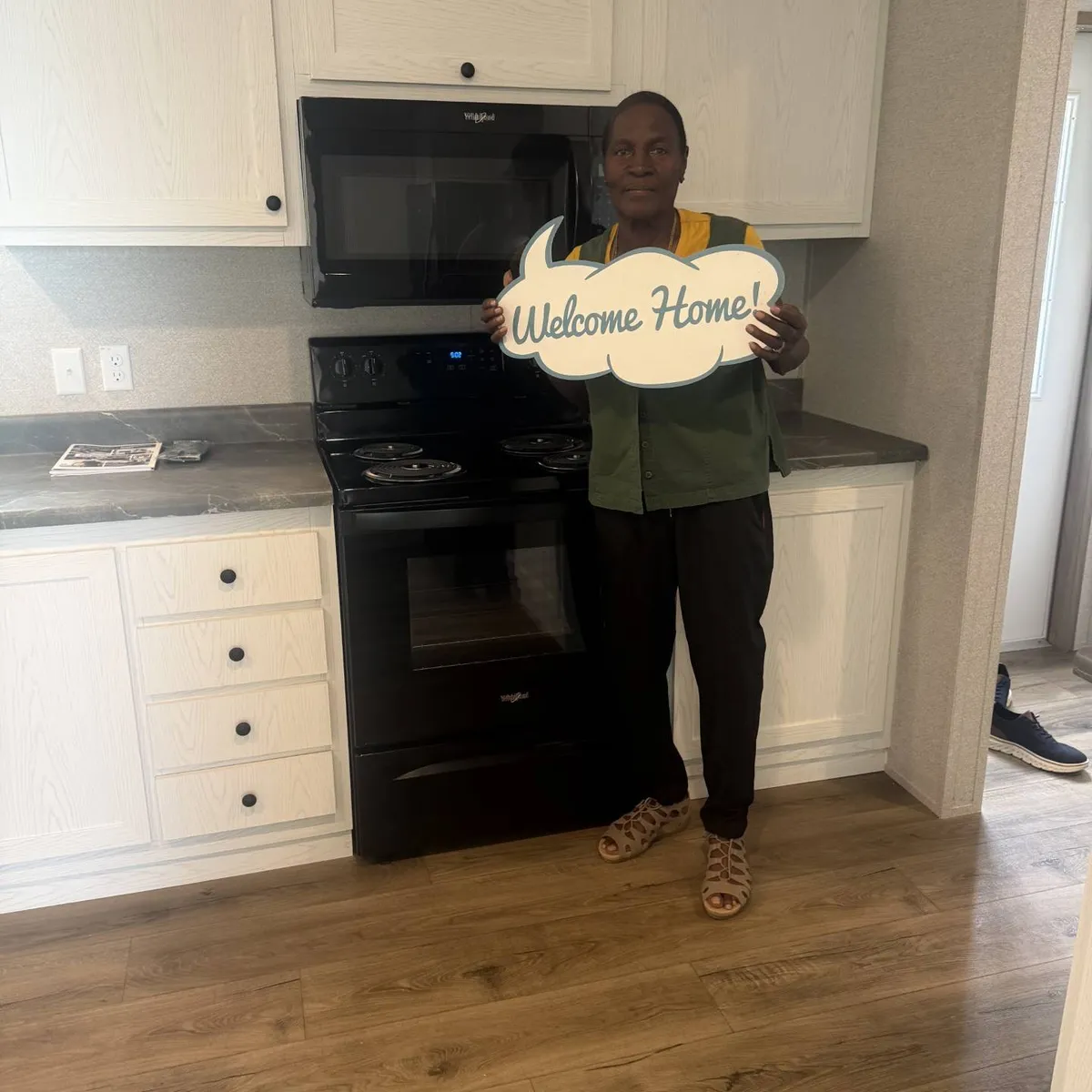 Edna E A. welcome home image