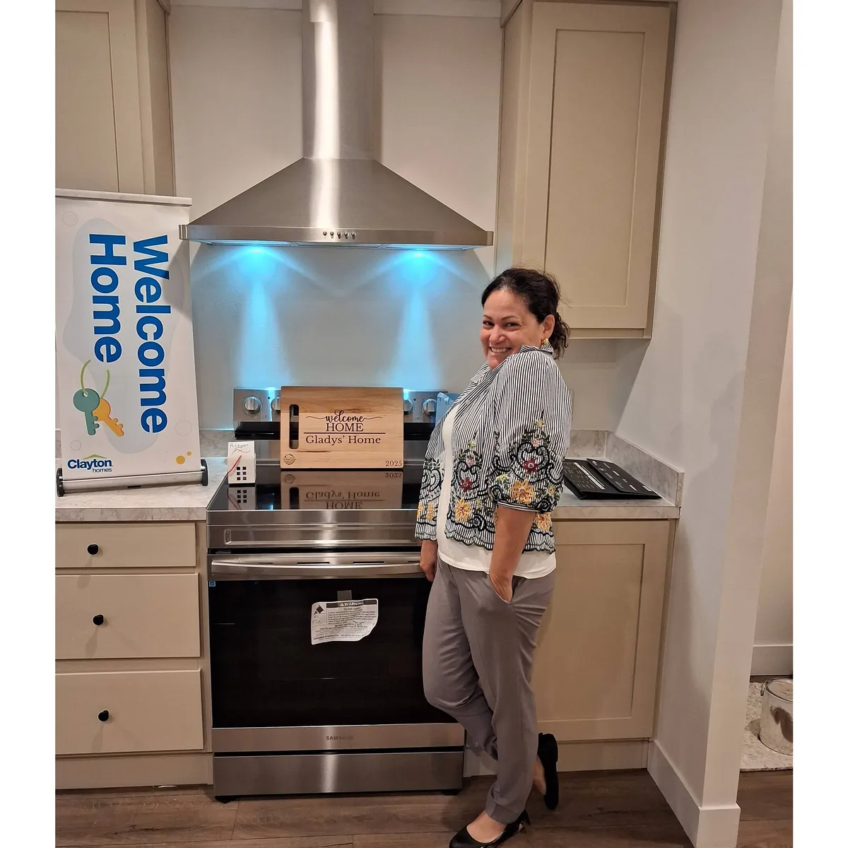 Gladys A. welcome home image