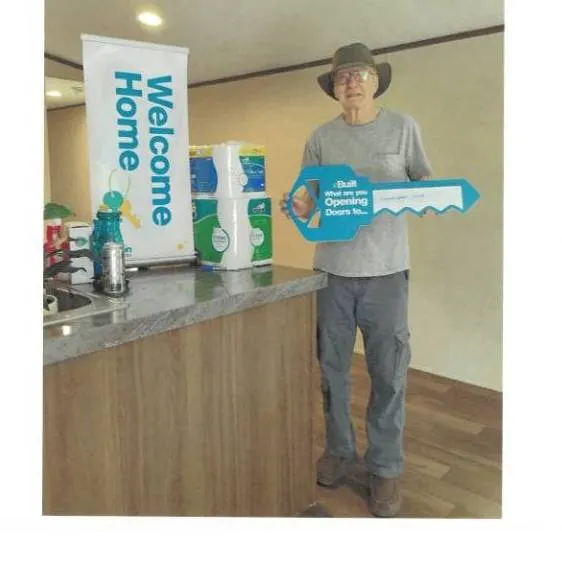 Charles Y. welcome home image
