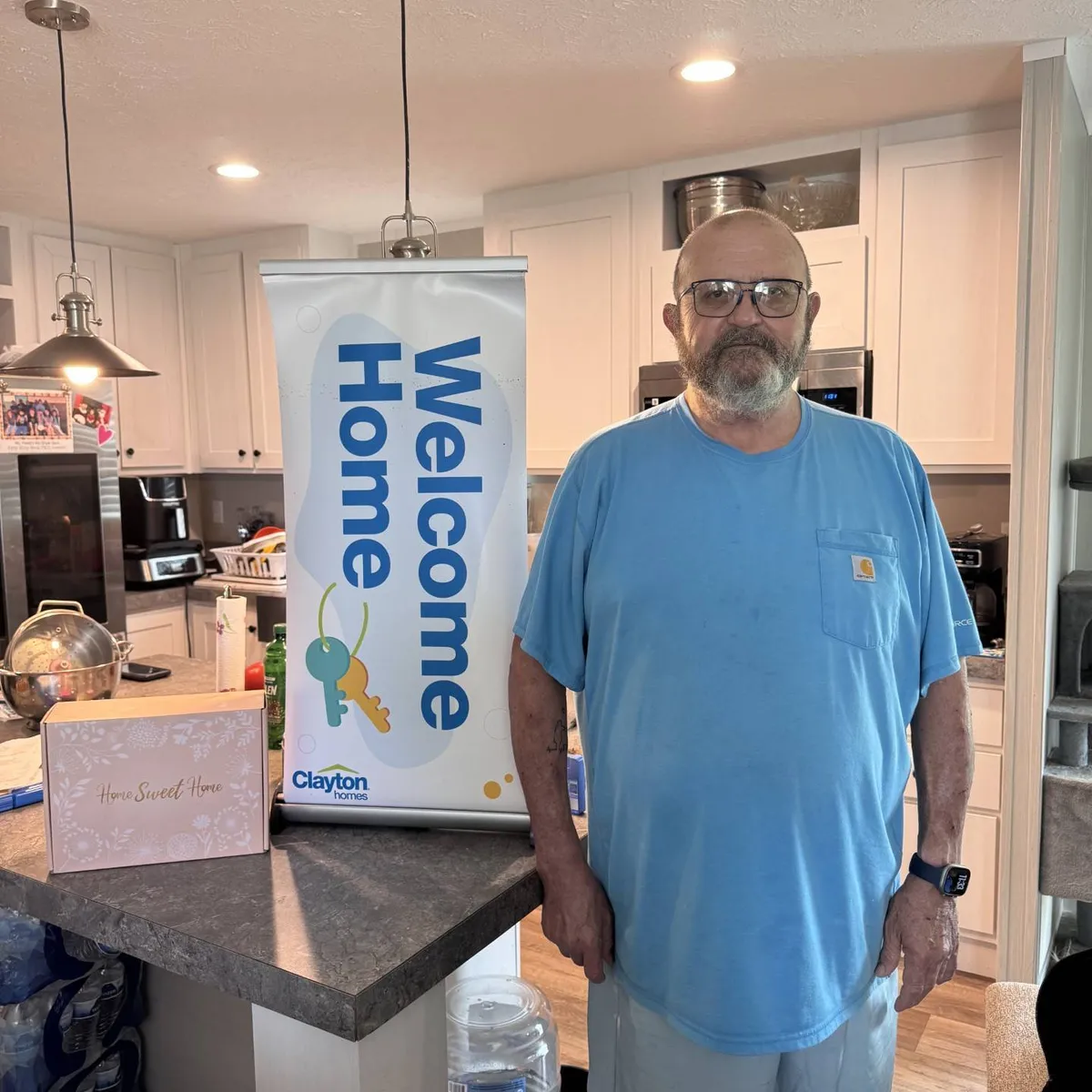 JAMES M. welcome home image