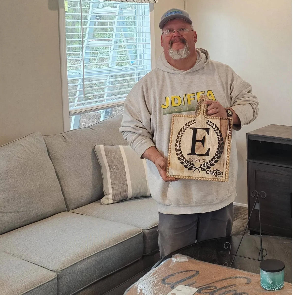 ROGER E. welcome home image