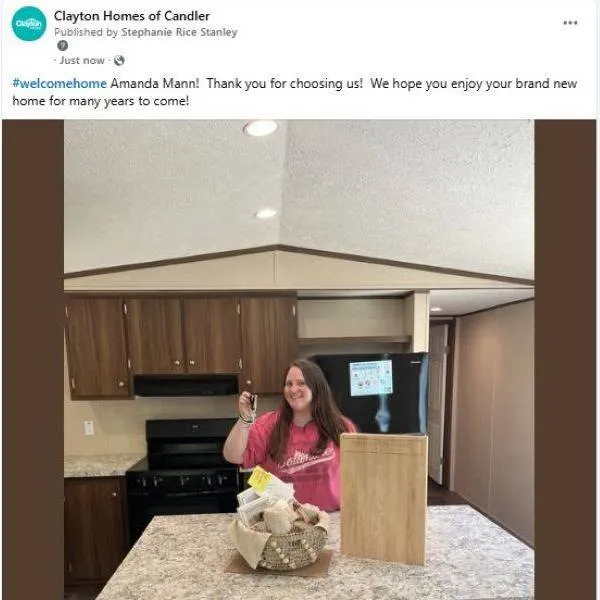 AMANDA M. welcome home image