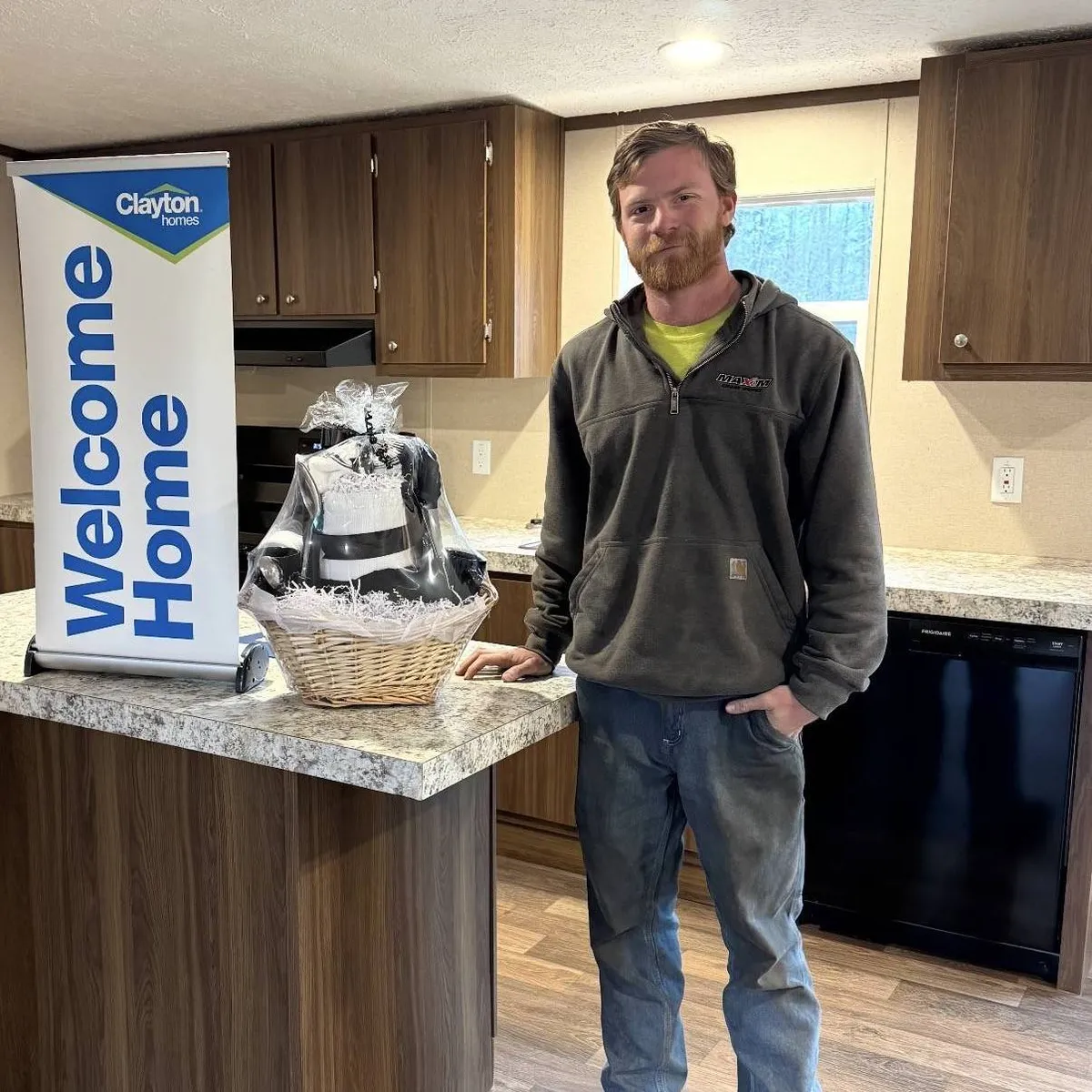 Logan G. welcome home image