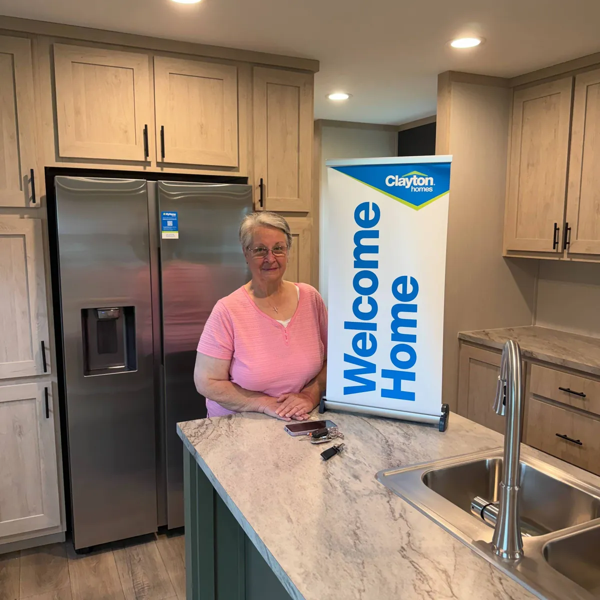 PAMELA K. welcome home image