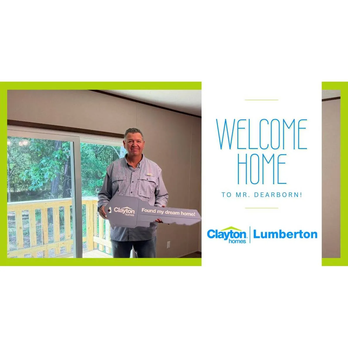 GEORGE D. welcome home image
