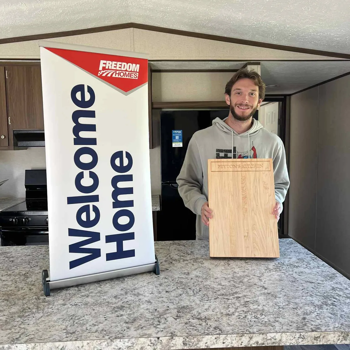 PEYTON M. welcome home image