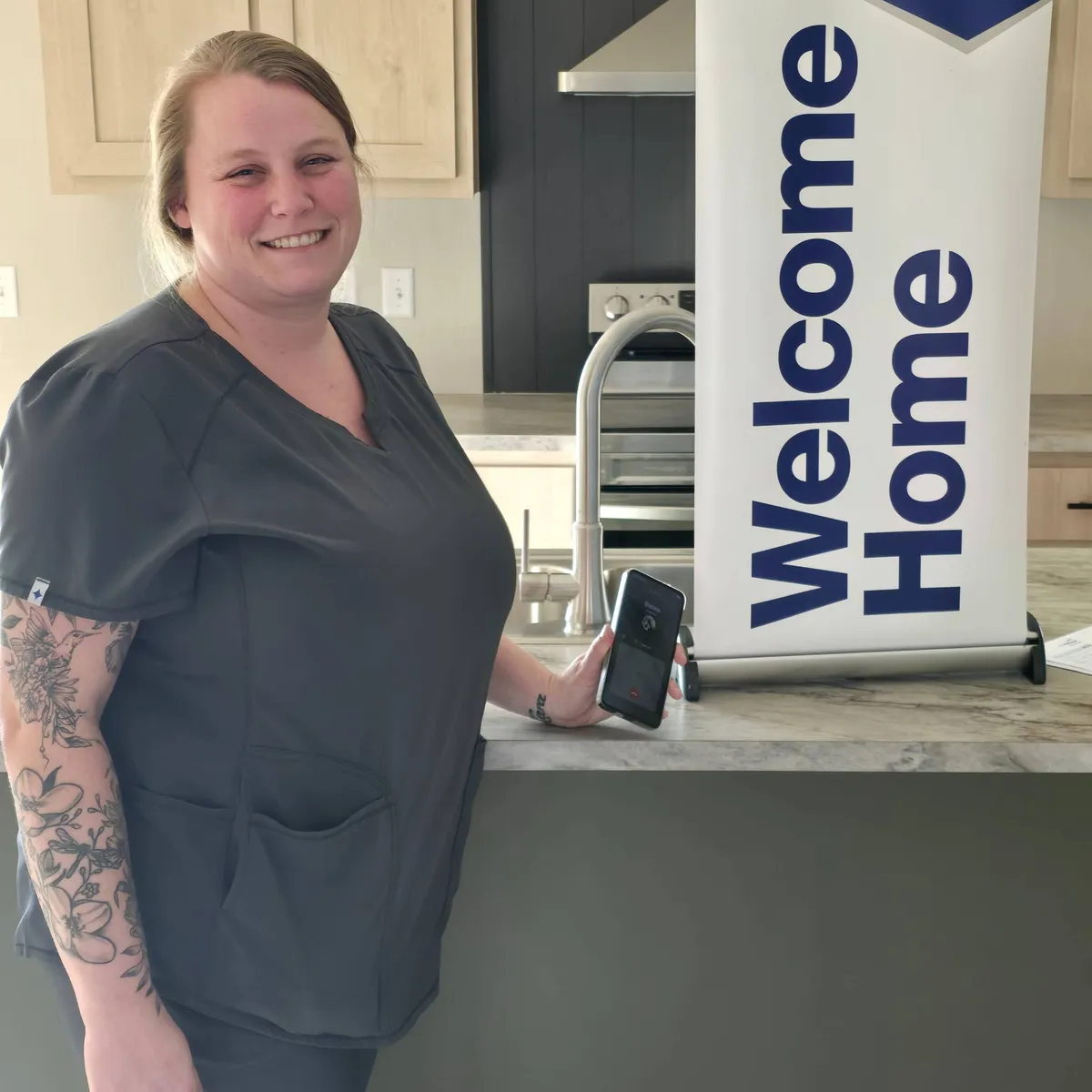 Brittany Nichole K. welcome home image