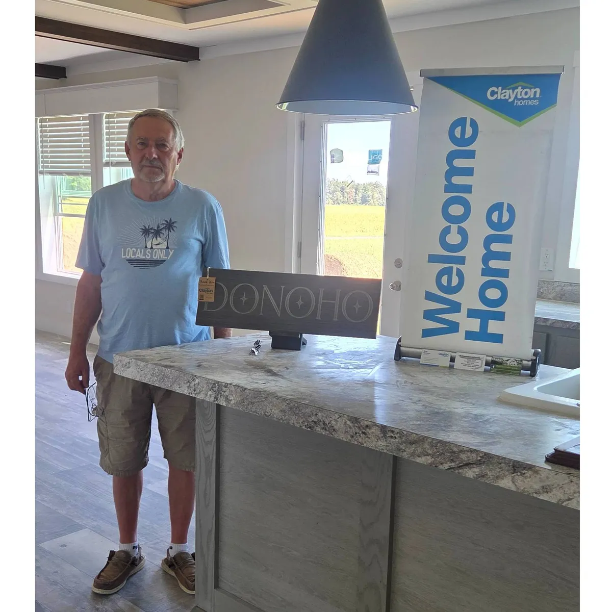 MELVIN D. welcome home image