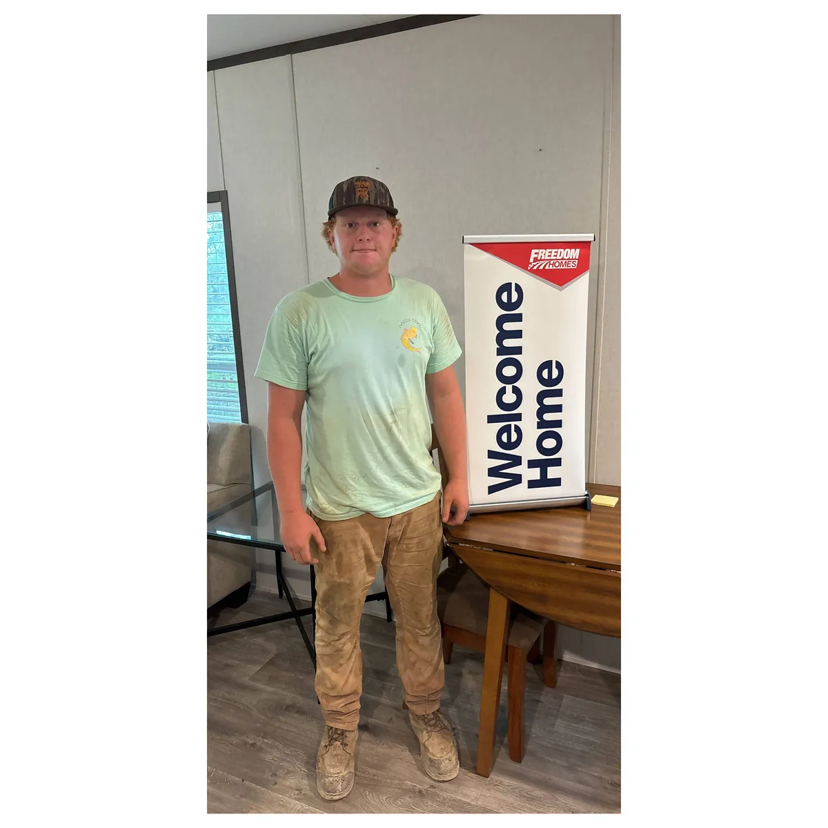 CALEB M. welcome home image