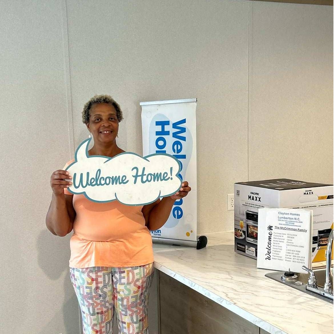 Shirley M. welcome home image