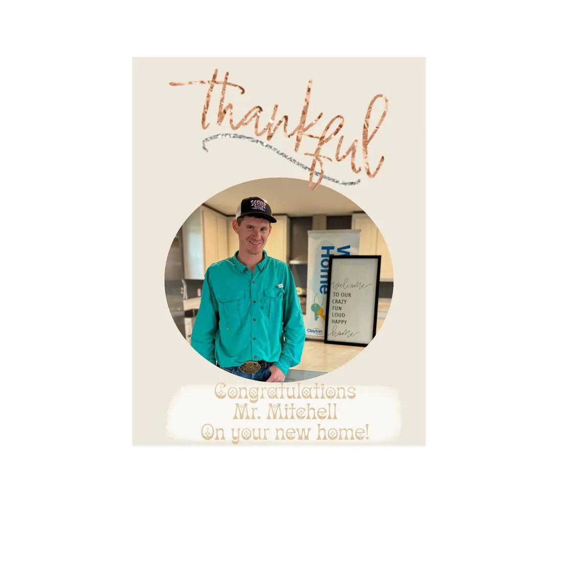 GARRETT M. welcome home image