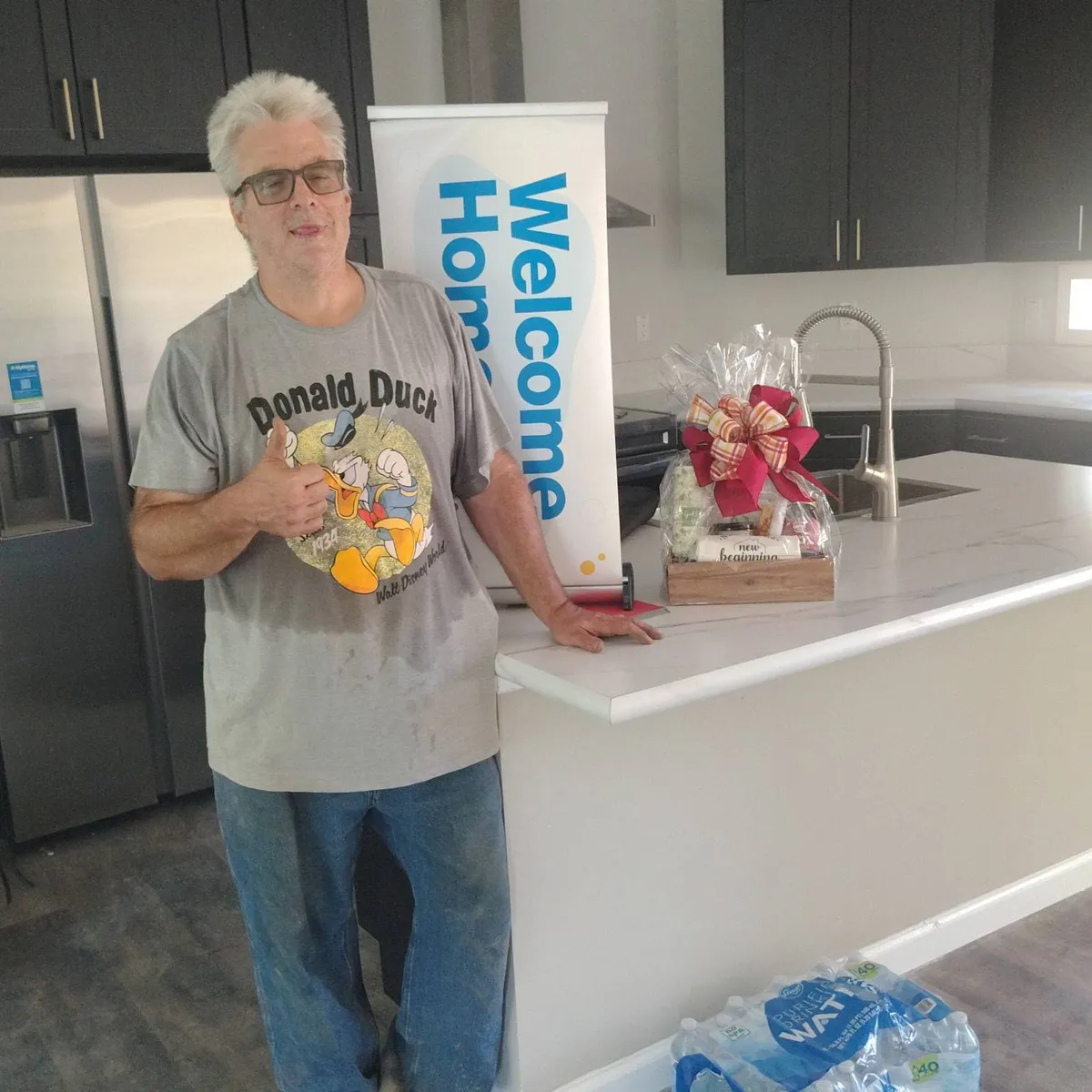 DONALD K. welcome home image